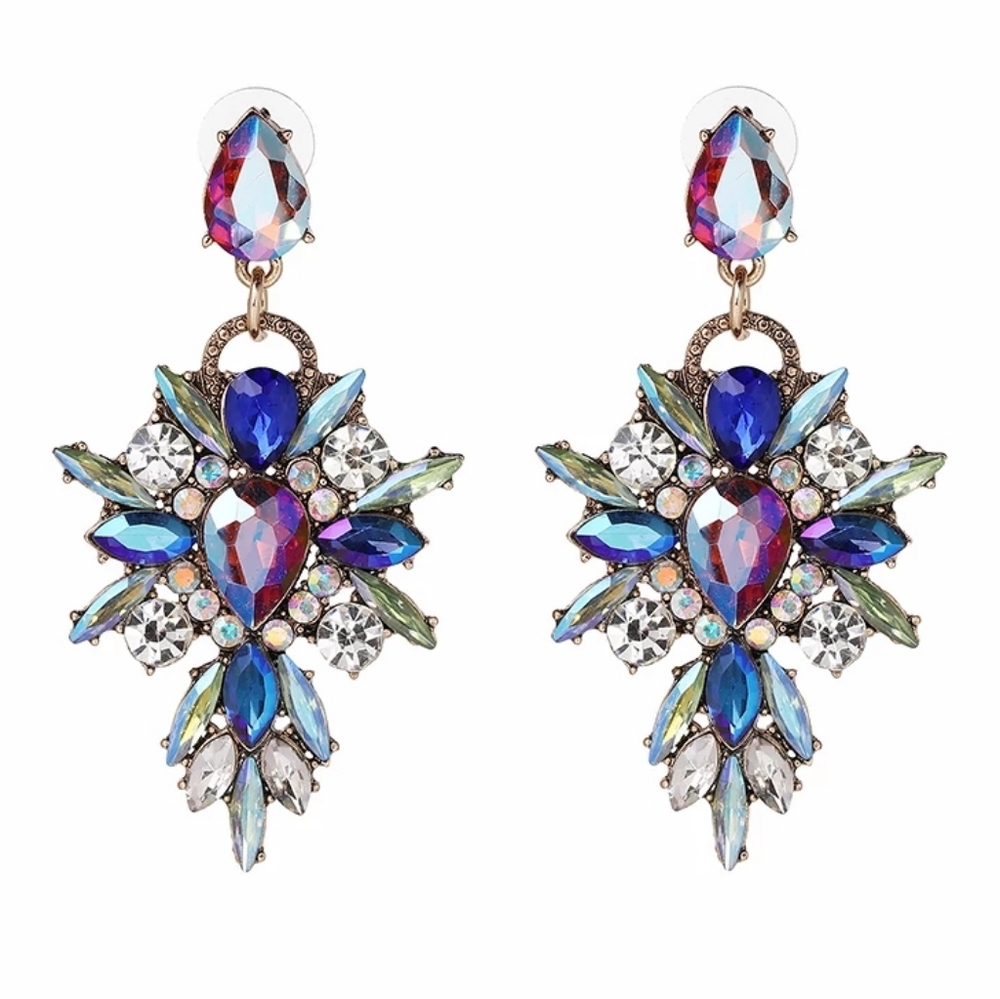 **Crystal Jewel Earrings**